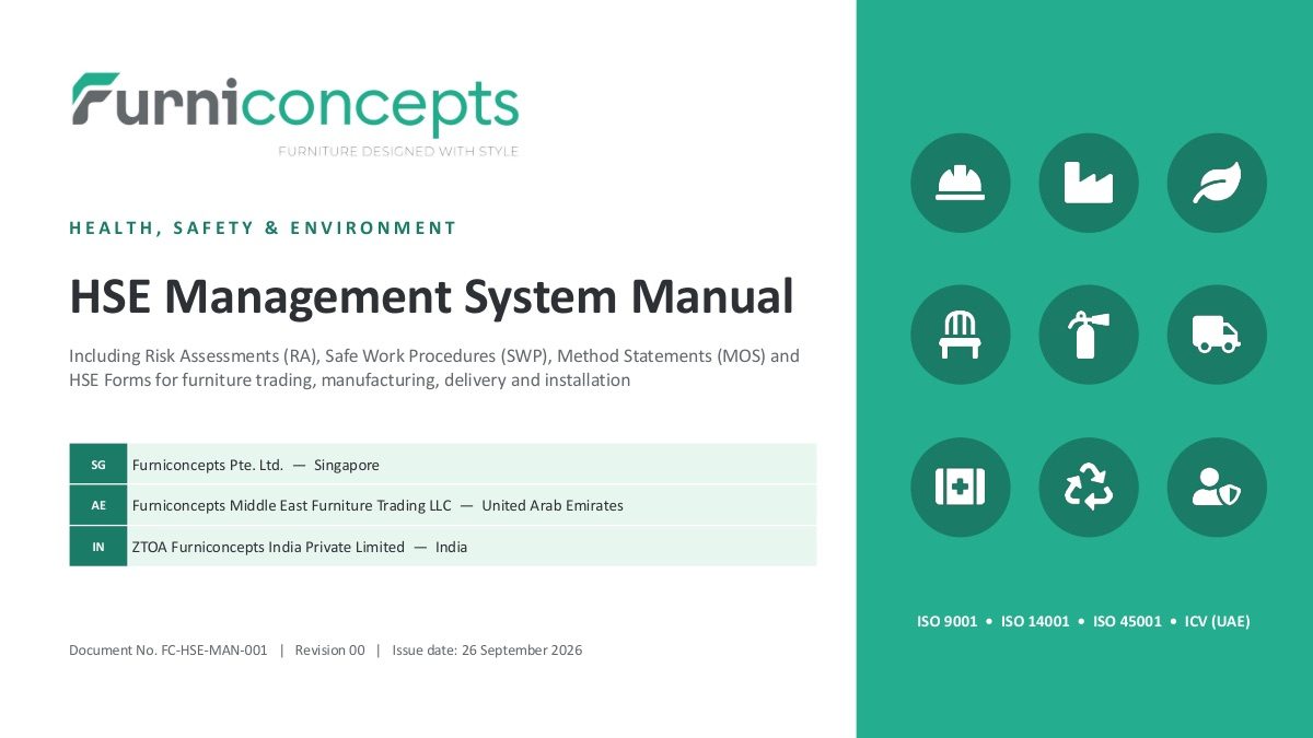 Furniconcepts HSE Management System Manual