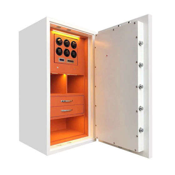 Customized private safe box with 12 rotors and fingerprint lock